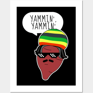 Yammin' Yammin' Reggae Yam Singing Funny Potato Posters and Art